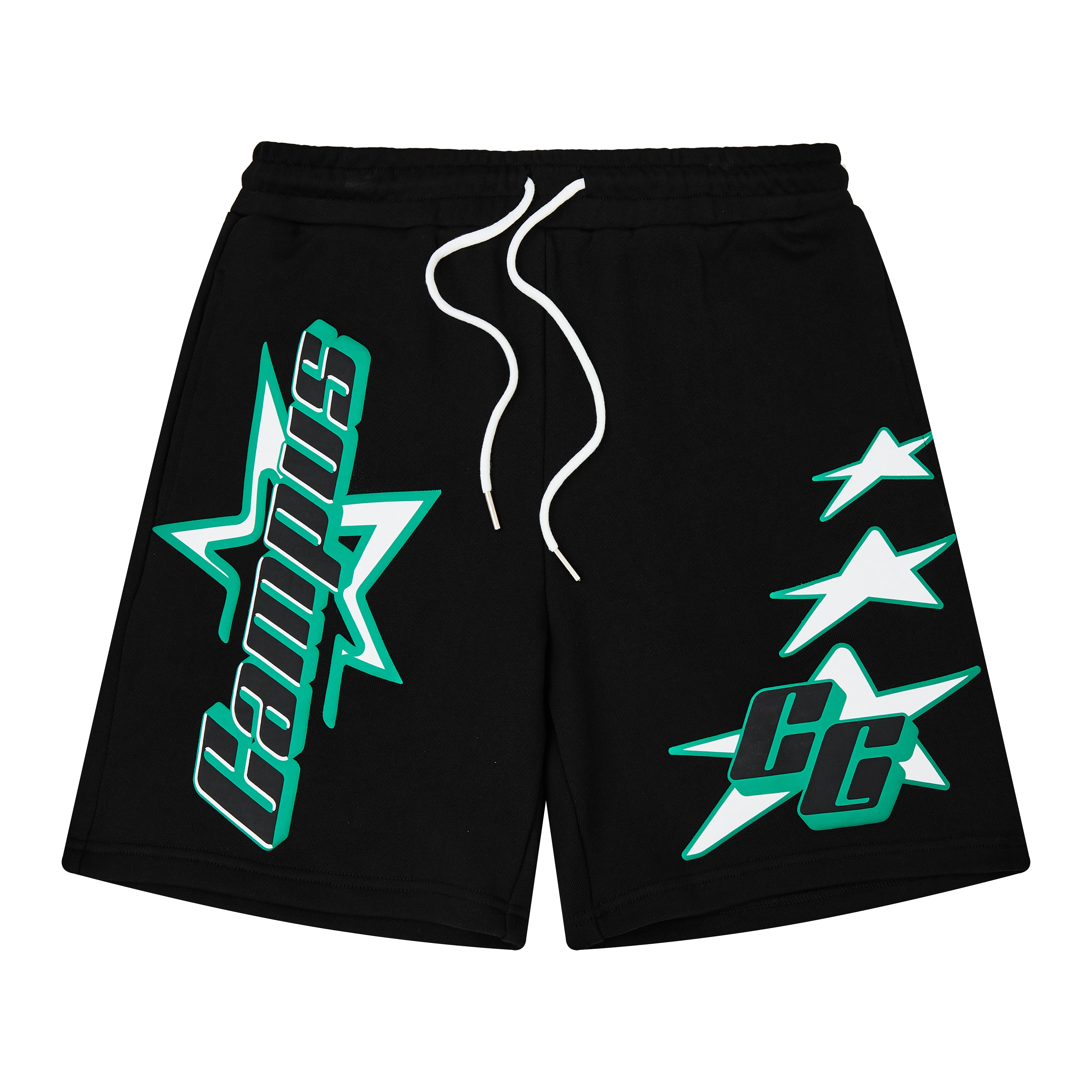 All Star Sweat Shorts (Black/Green)